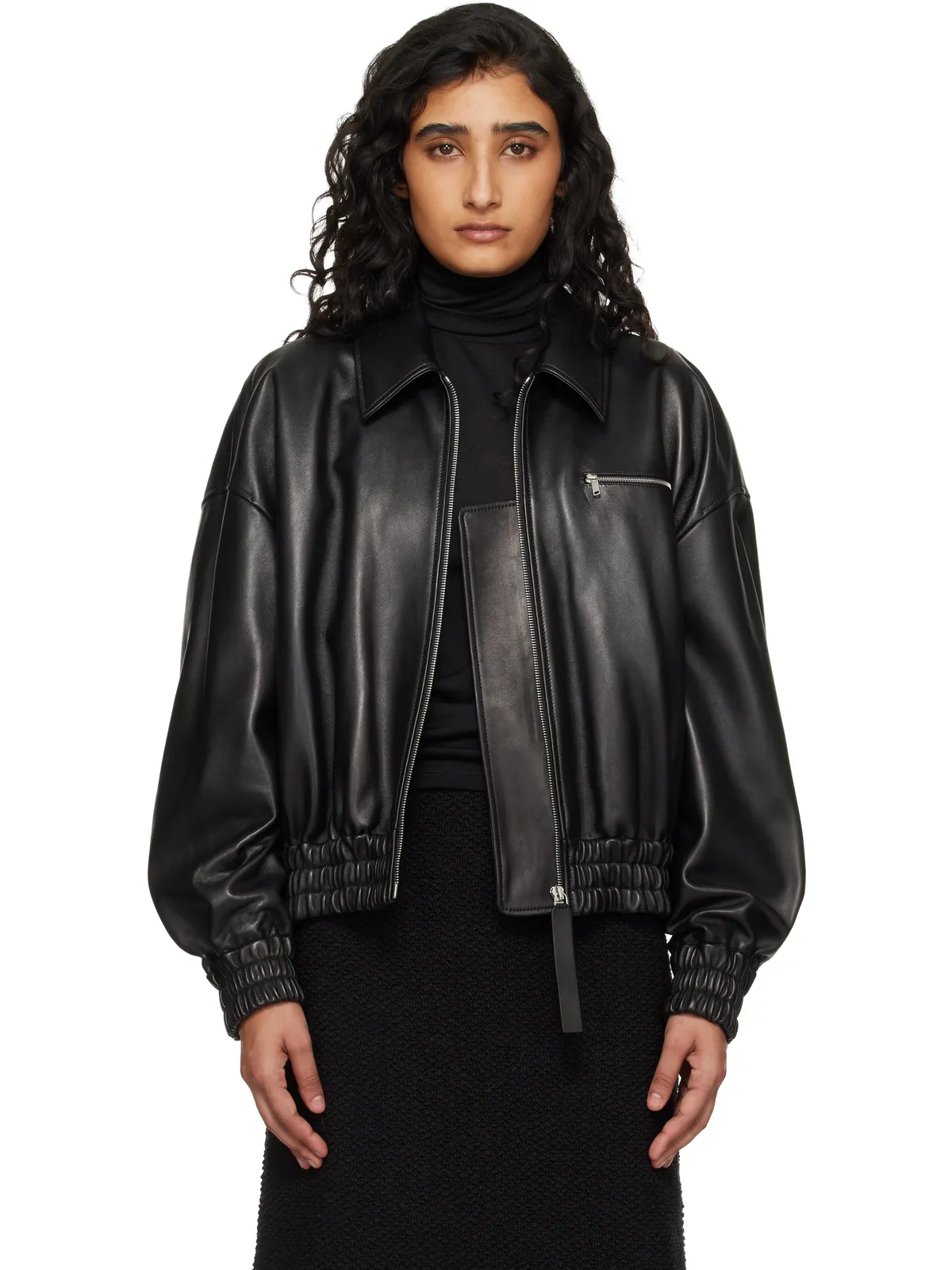Jil Sander ブルゾン レザージャケット - 画像1