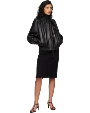 Jil Sander ブルゾン レザージャケット - サムネイル4