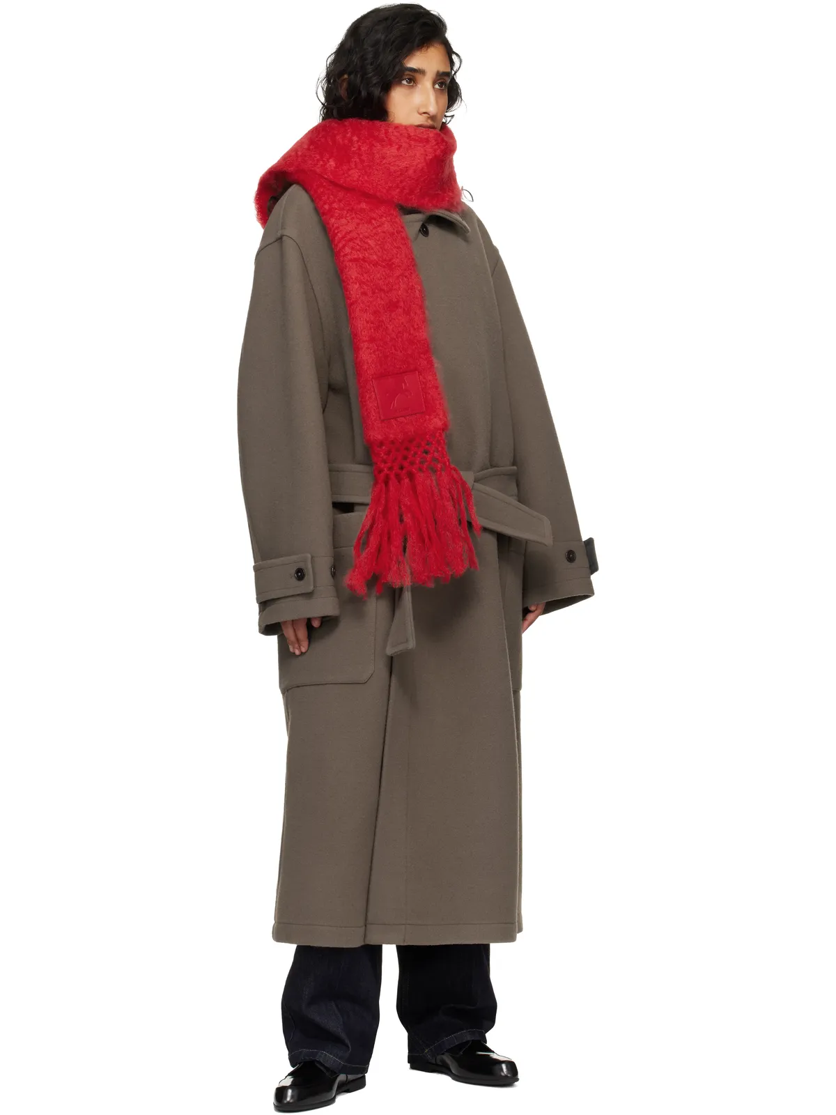 Jil Sander ウールブレンド マフラー - 画像2