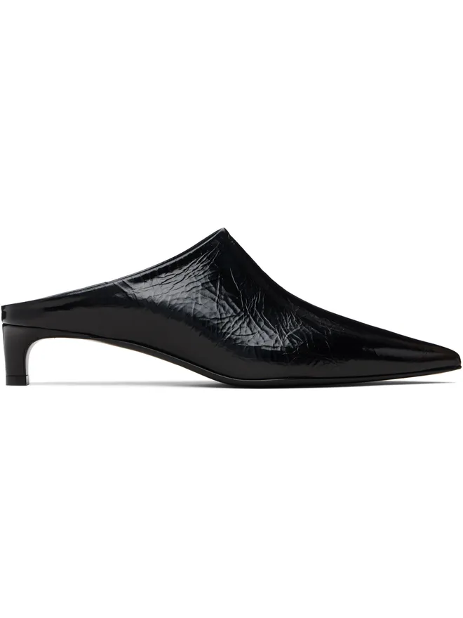 Jil Sander Jil Sander ブラック ミュール ヒールの商品画像