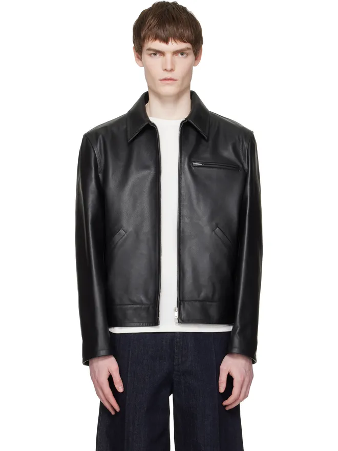 Jil Sander Jil Sander ブルゾン レザージャケットの商品画像