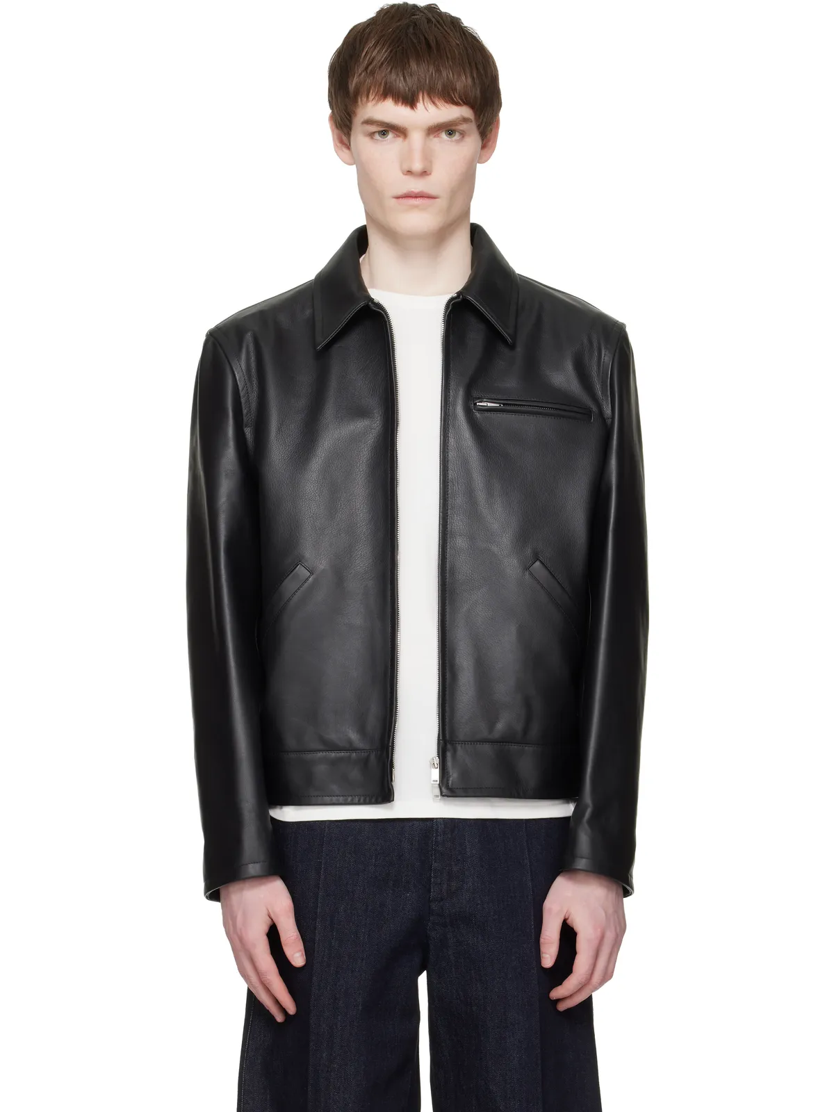 Jil Sander ブルゾン レザージャケット - 画像1
