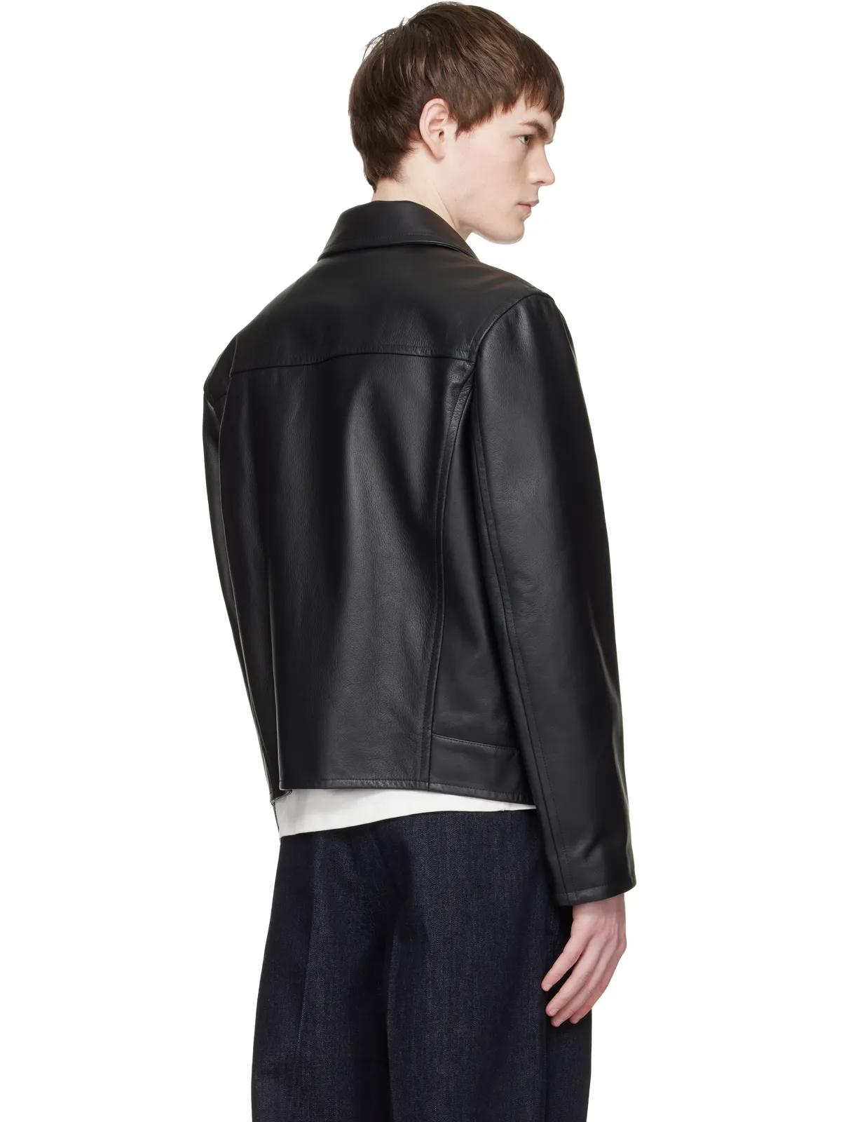 Jil Sander ブルゾン レザージャケット - 画像3
