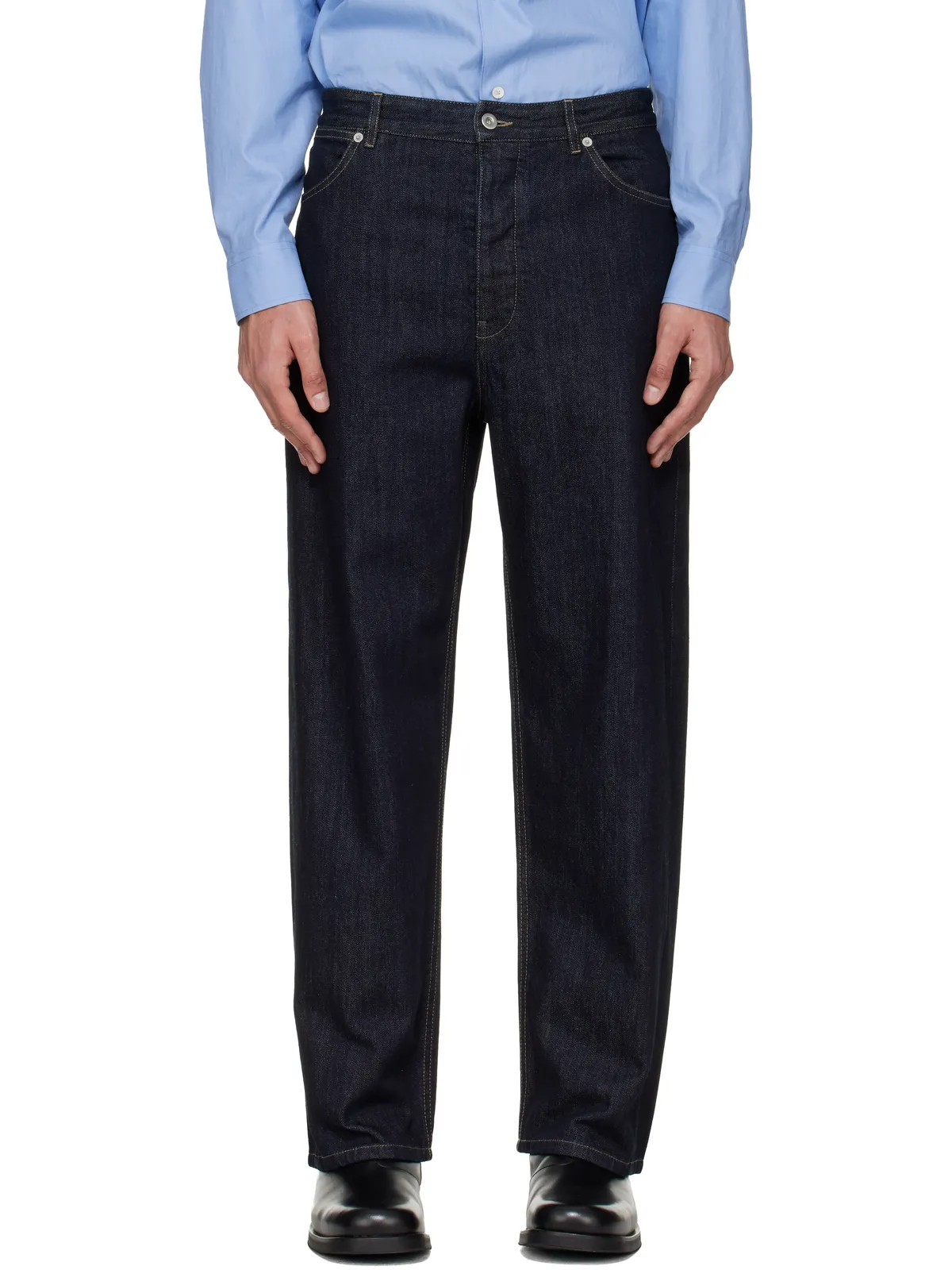 Jil Sander コントラストステッチ ジーンズ - 画像1