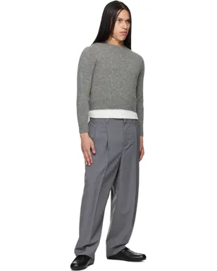 Jil Sander タック バージンウール トラウザーズ - サムネイル4