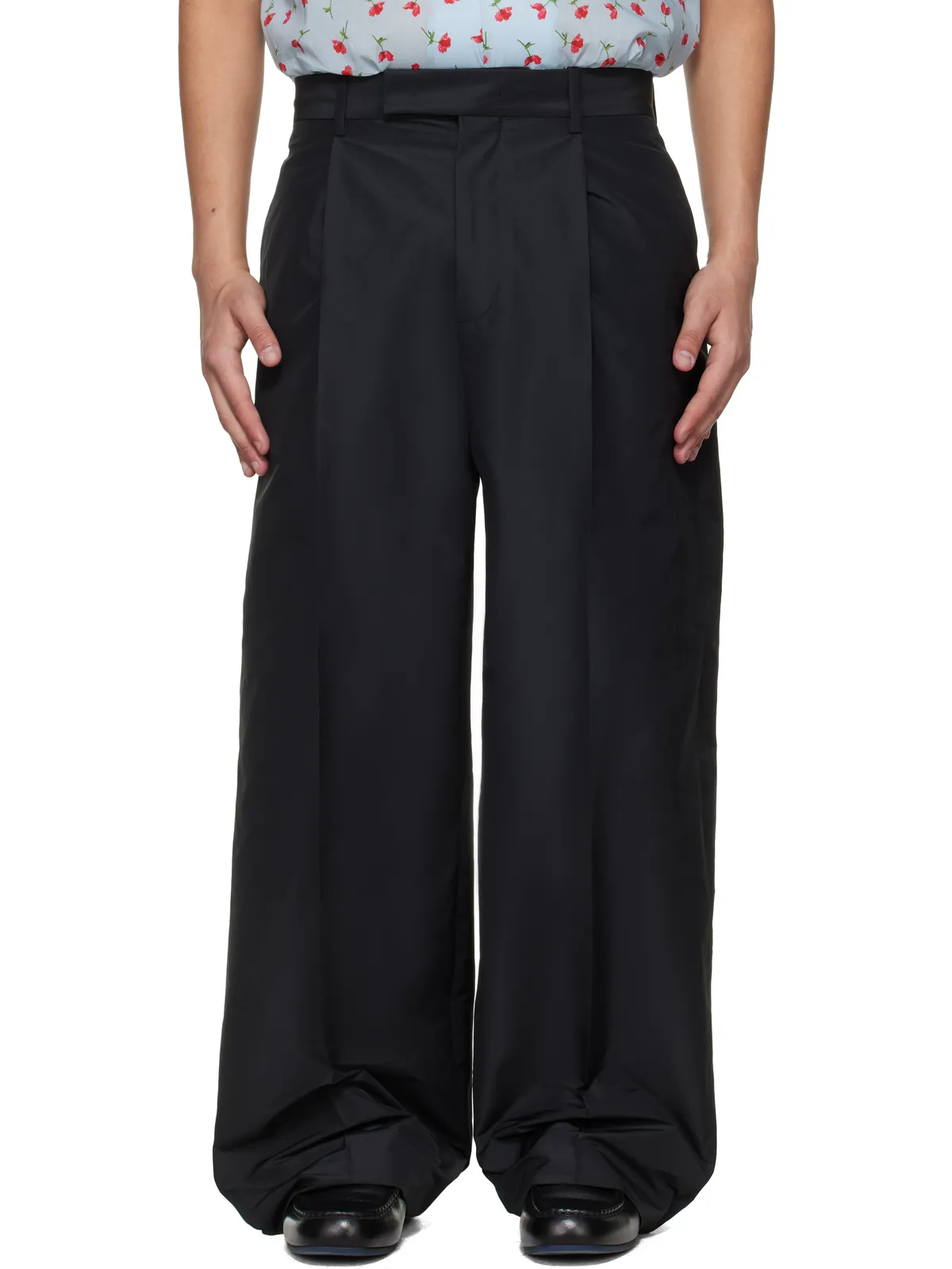 Jil Sander タック タフタ トラウザーズ - 画像1
