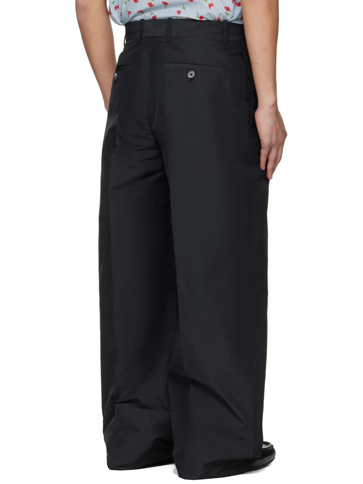 Jil Sander タック タフタ トラウザーズ - 画像3