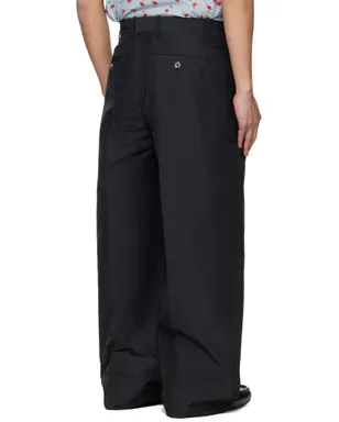 Jil Sander タック タフタ トラウザーズ - サムネイル3