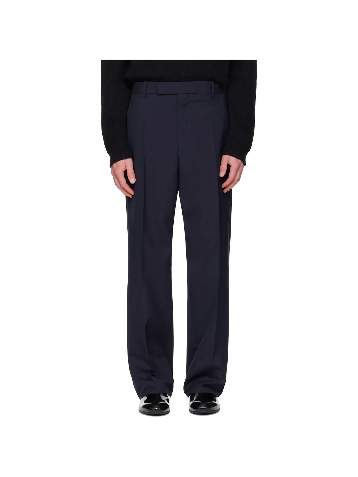 Jil Sander ウール ポプリン トラウザーズ - 画像1