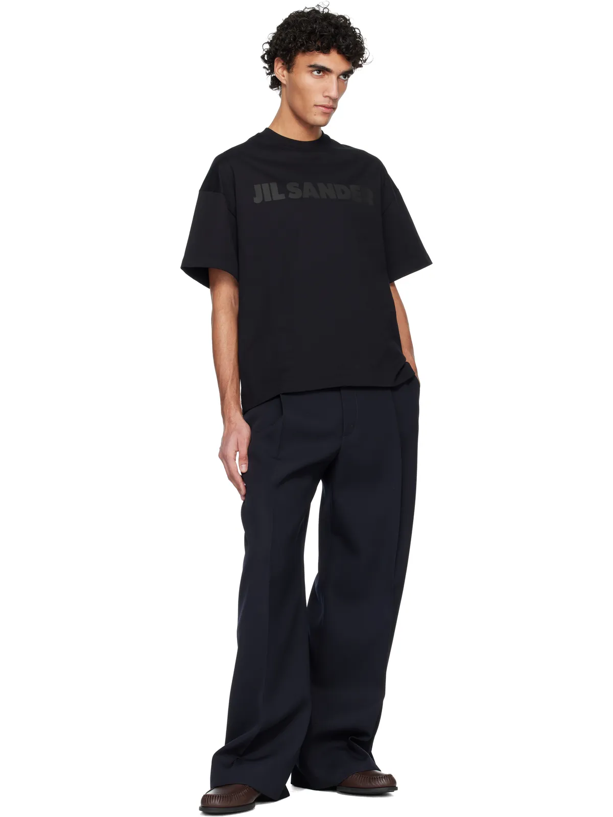 Jil Sander カーフスキン デッキシューズ - 画像5