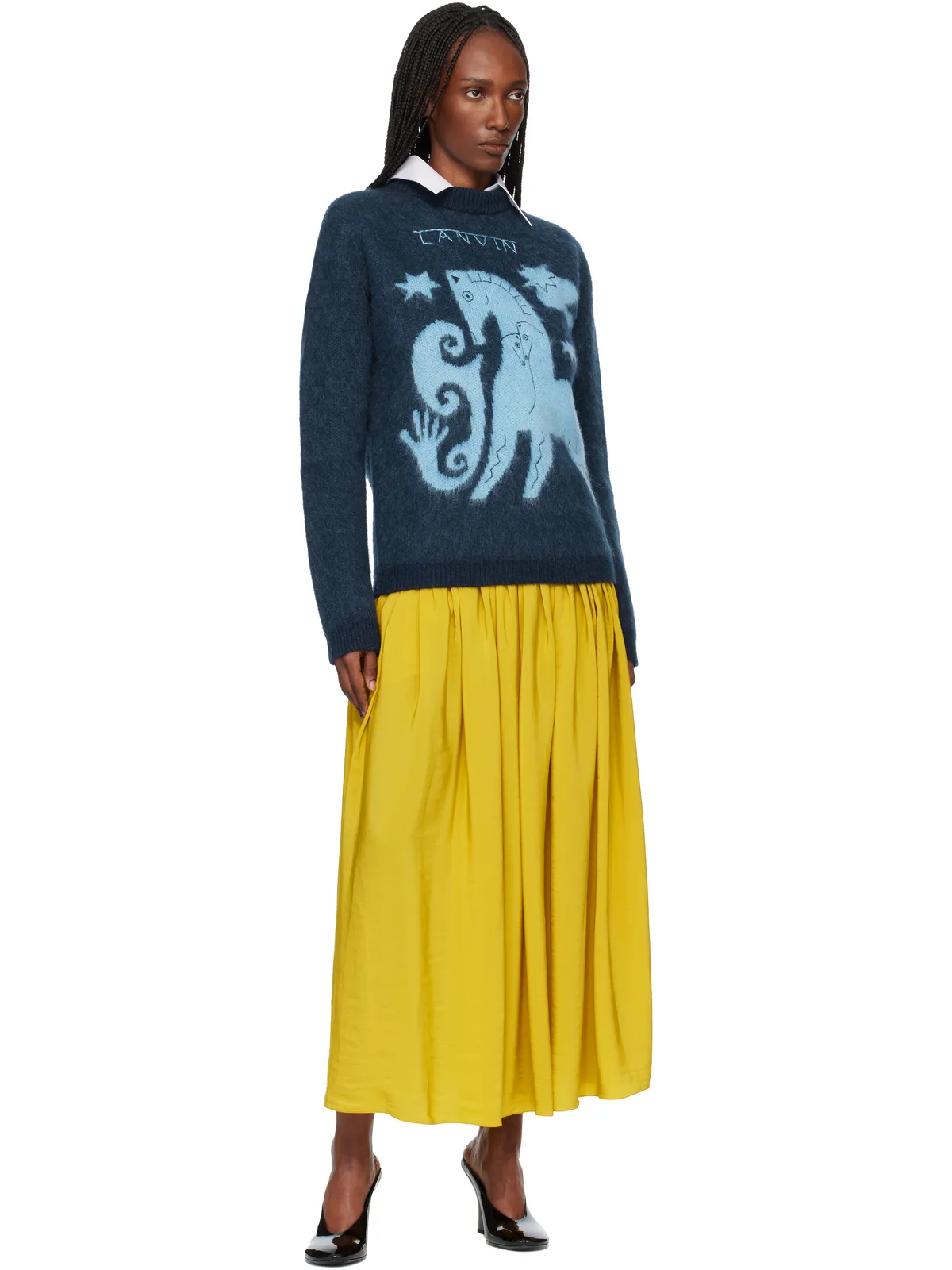 Lanvin Basque シャルムーズ ミディアムスカート - 画像4