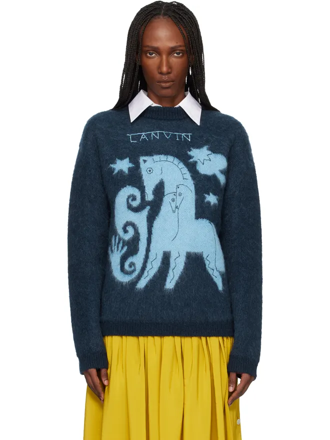 Lanvin Lanvin Lunar Year ジャカード モヘア セーターの商品画像