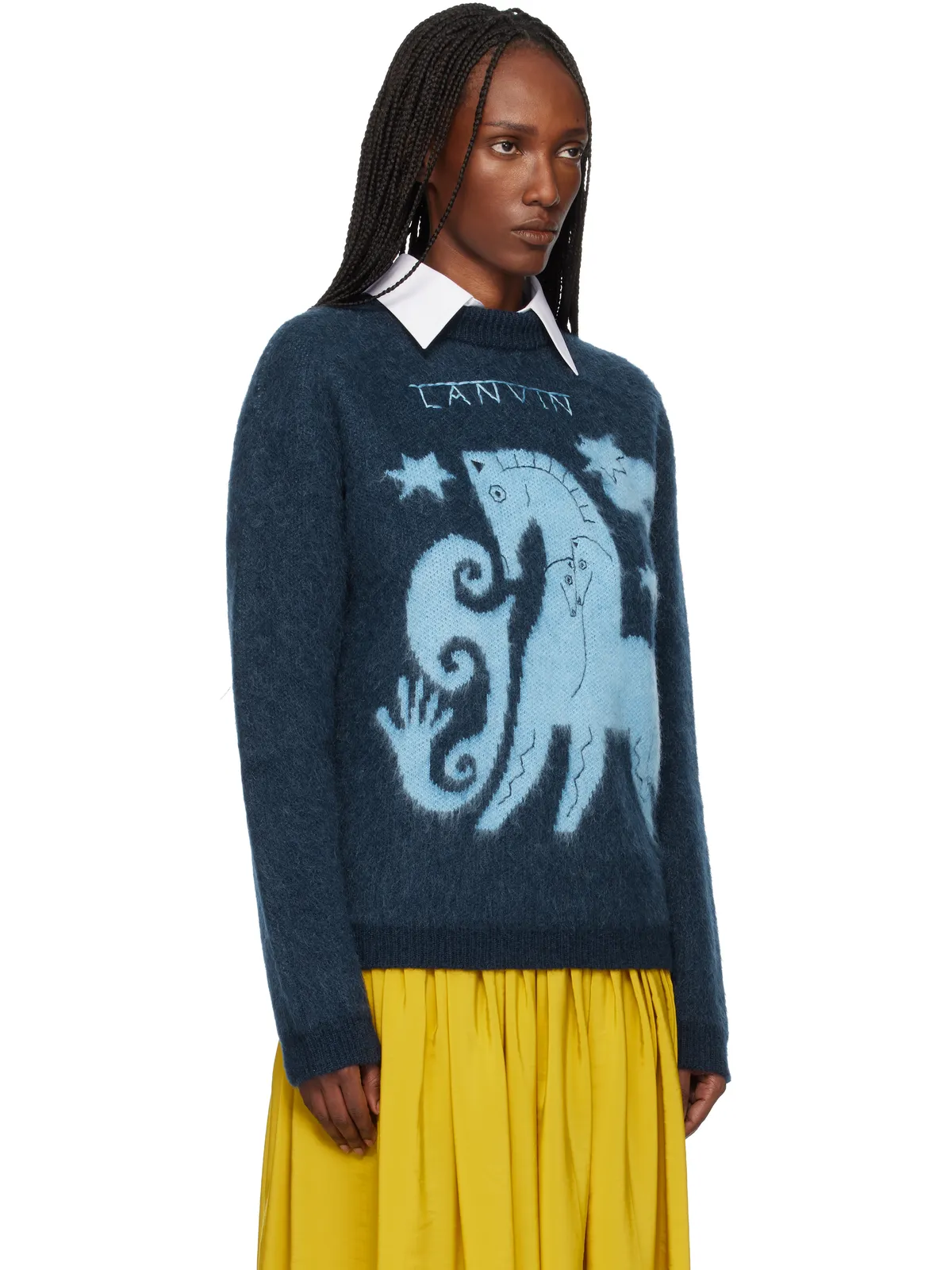 Lanvin Lunar Year ジャカード モヘア セーター - 画像2