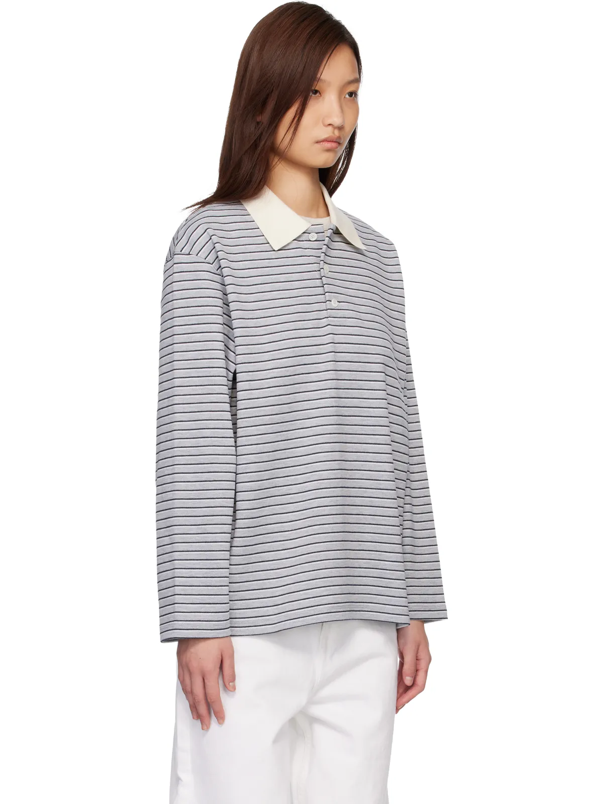 COOR Multi-Stripe ピケ ポロシャツ - 画像2