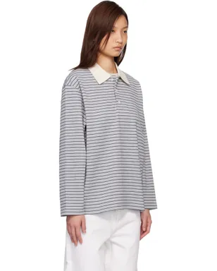 COOR Multi-Stripe ピケ ポロシャツ - サムネイル2