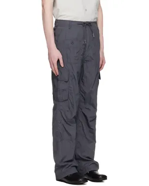 COOR グレー Multi-Pocket Stitch Pointed カーゴパンツ - サムネイル2
