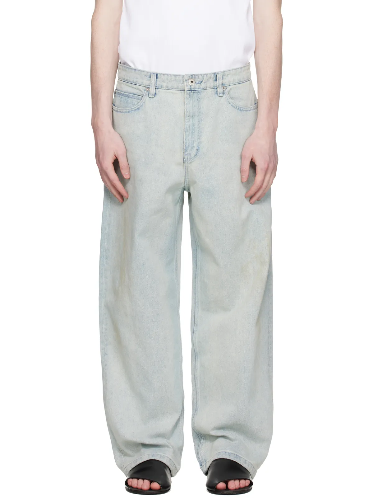 COOR Straight Cut Sand ウォッシュドジーンズ - 画像1