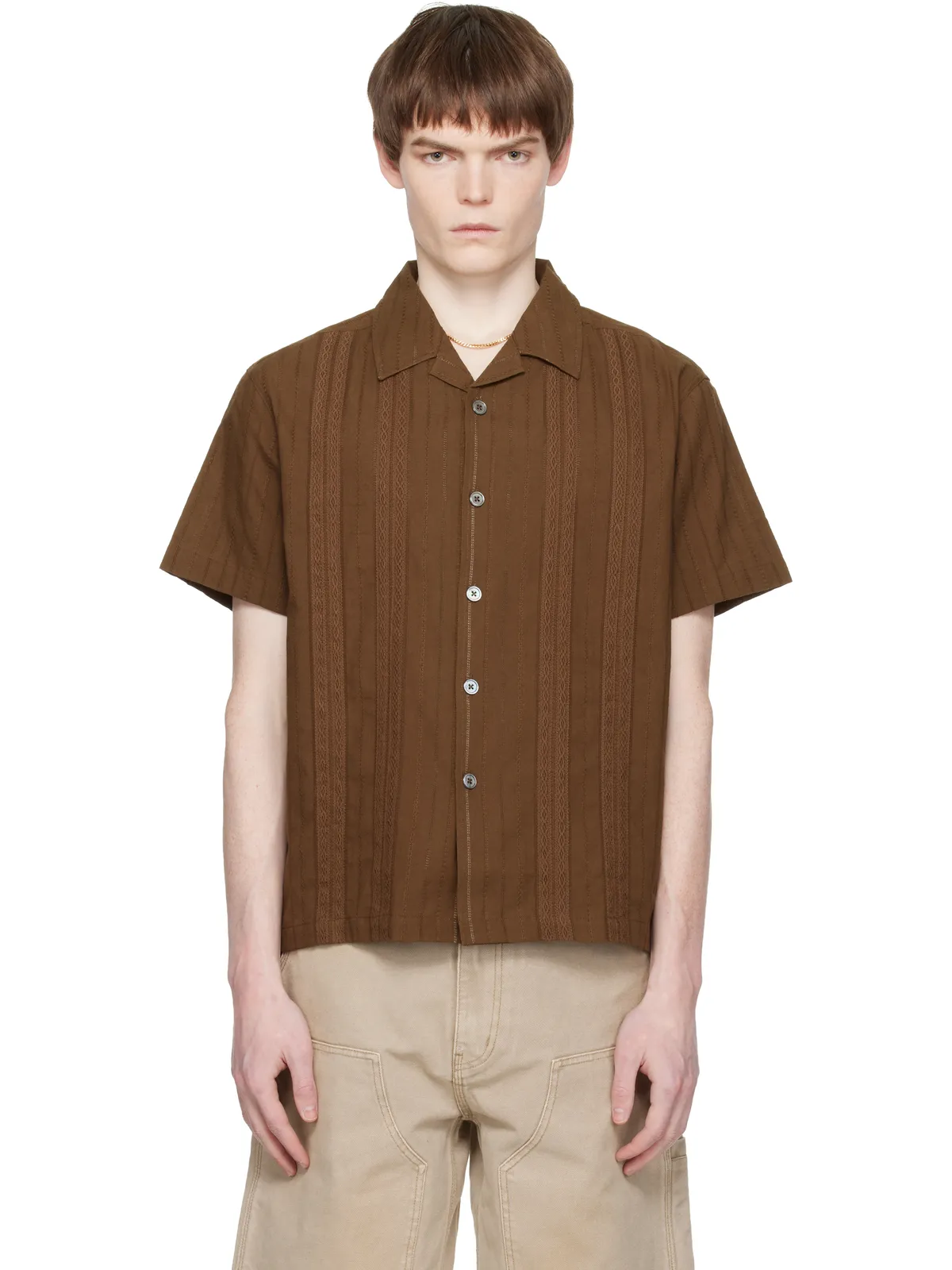 COOR Guayabera Tape Half シャツ - 画像1