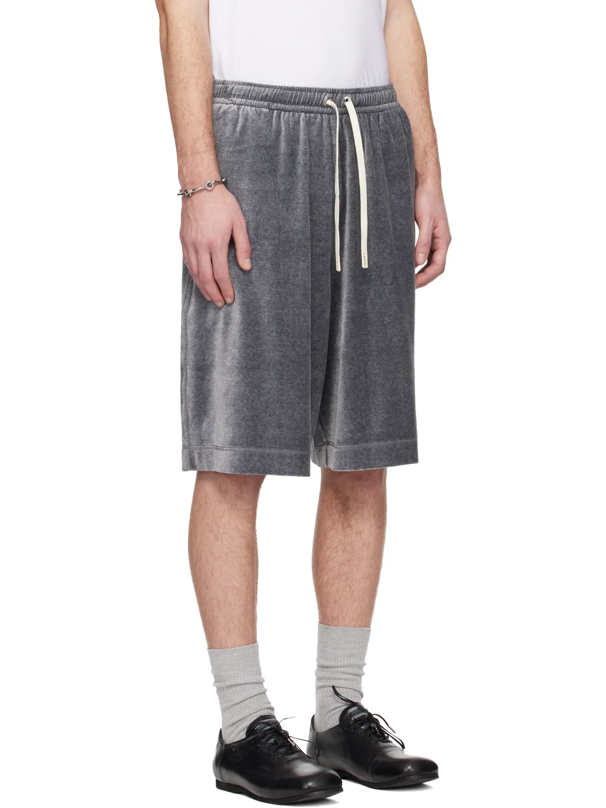 Lanvin ベルベット バミューダショーツ - 画像2