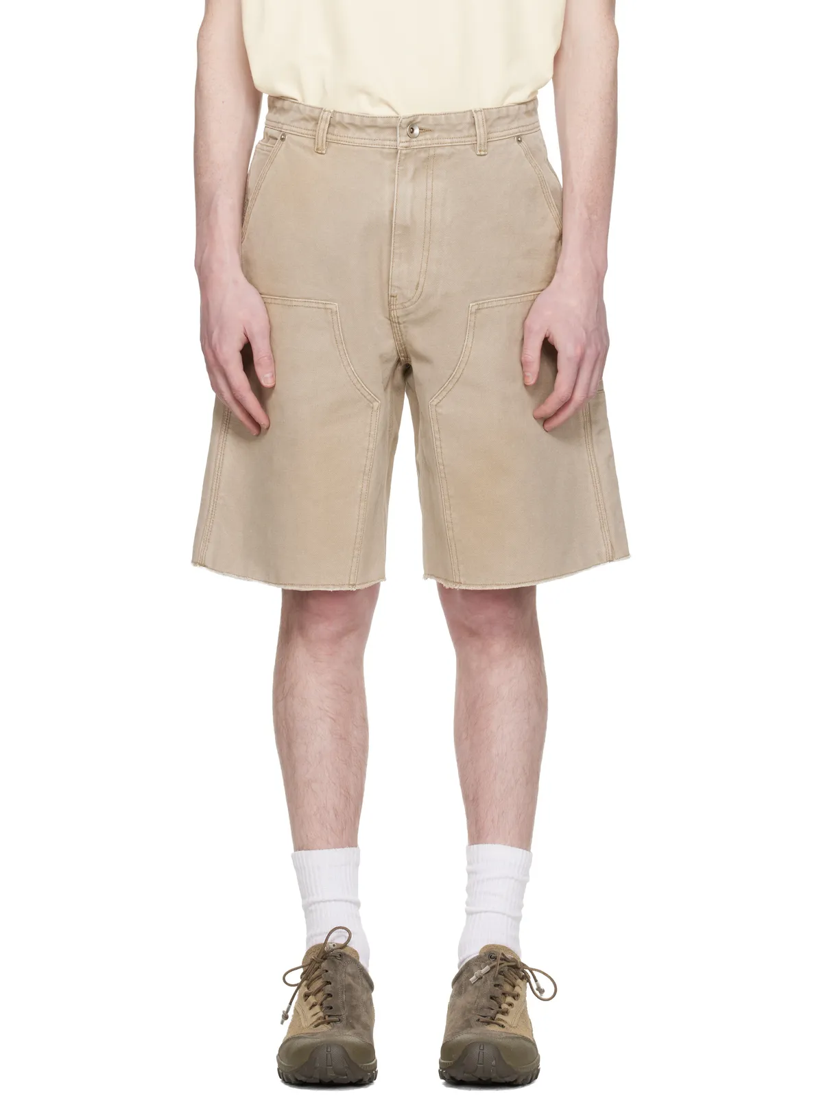 COOR Over Dyed Bermuda Double Knee ショートパンツ - 画像1