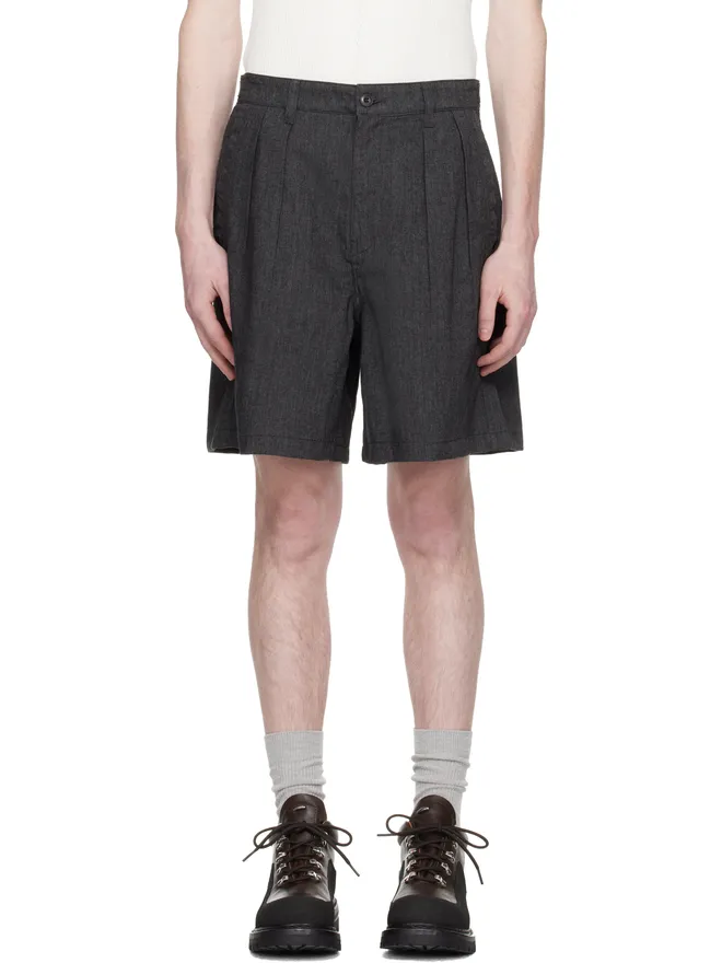 COOR COOR Two Tuck Linen ショートパンツの商品画像