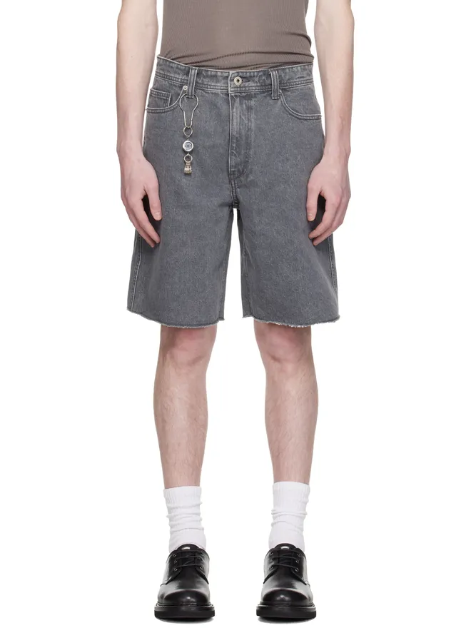 COOR COOR Washed Cutoff デニムショートパンツの商品画像