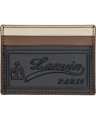 Lanvin 'Tricolor' レザー カードケース - サムネイル1