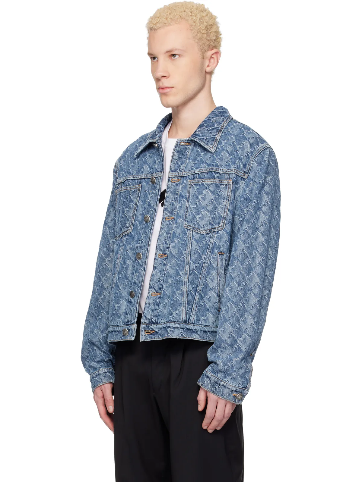 Lanvin Lunar Year ジャカード デニムジャケット - 画像4