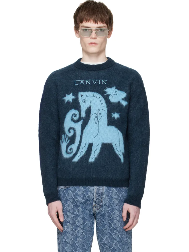 Lanvin Lanvin Lunar Year ジャカード モヘア セーターの商品画像