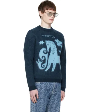 Lanvin Lunar Year ジャカード モヘア セーター - サムネイル2