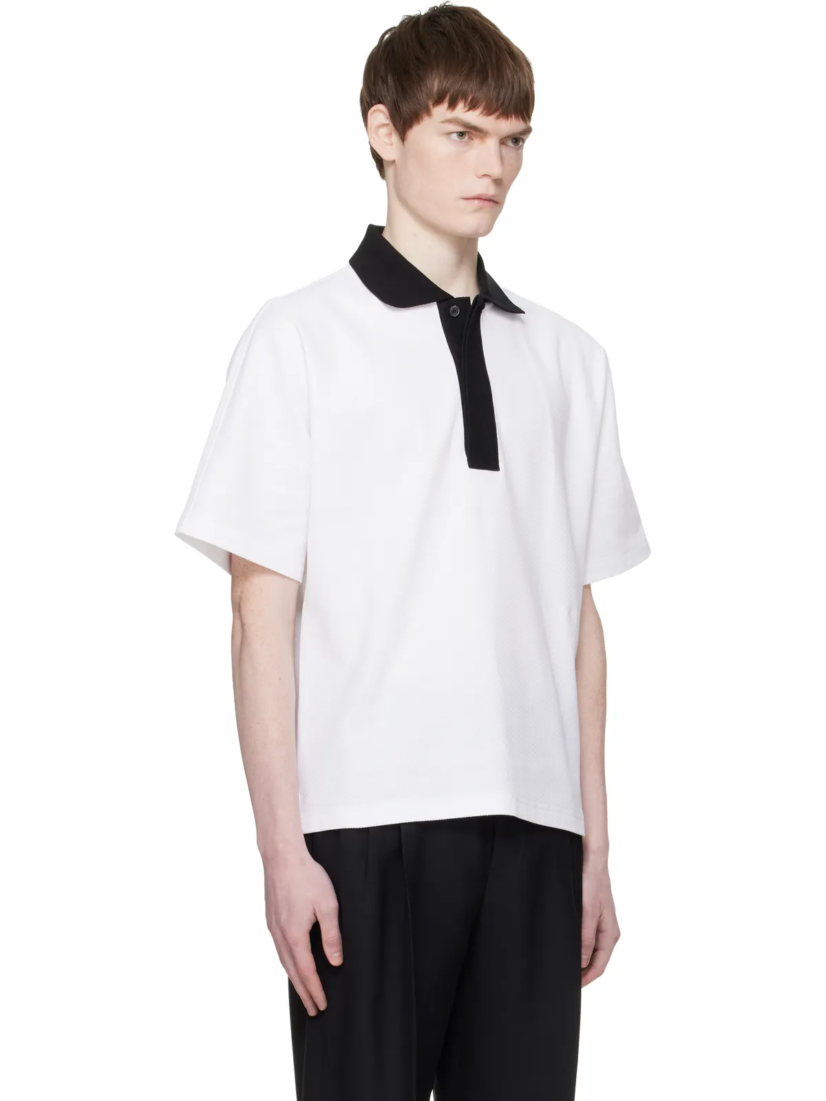 Lanvin コントラスト カラー ポロシャツ - 画像2