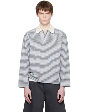 COOR Multi-Stripe ピケ ポロシャツ - サムネイル1
