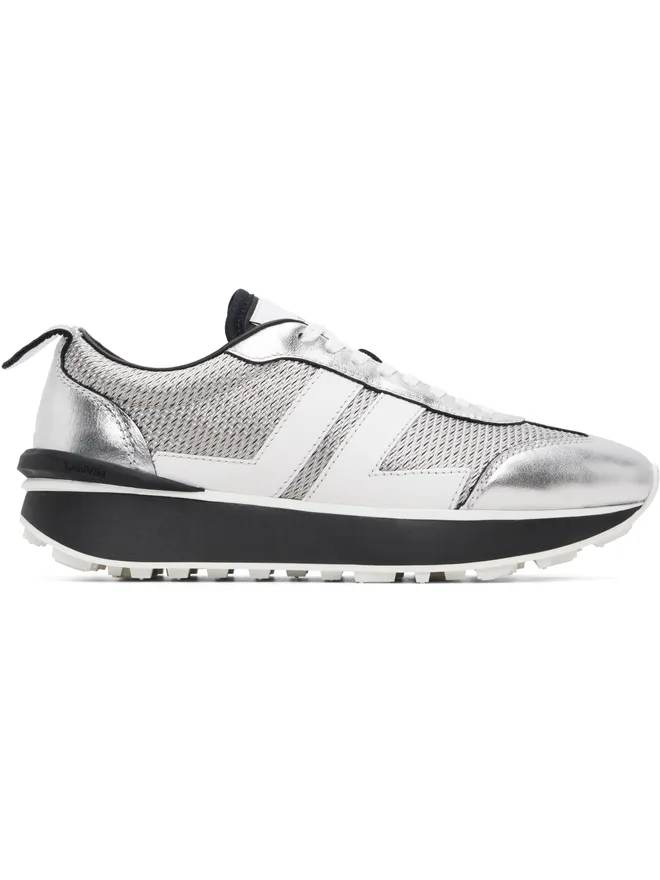 Lanvin Lanvin Crinkled Metallic Leather Bumpr スニーカーの商品画像
