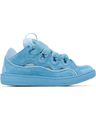 Lanvin Curb モノクロ スエード スニーカー - サムネイル1