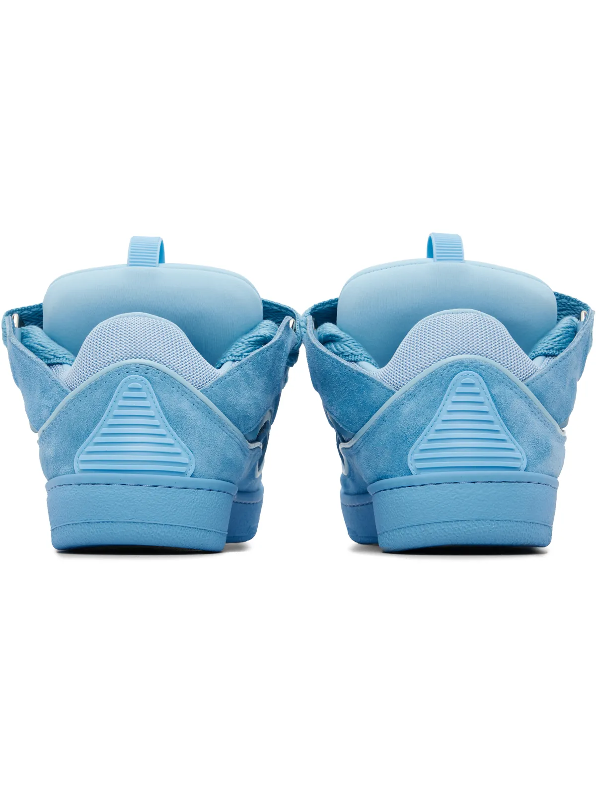 Lanvin Curb モノクロ スエード スニーカー - 画像2