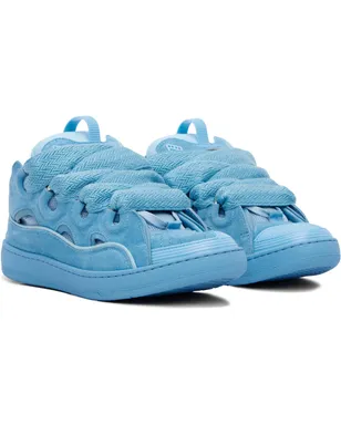 Lanvin Curb モノクロ スエード スニーカー - サムネイル4
