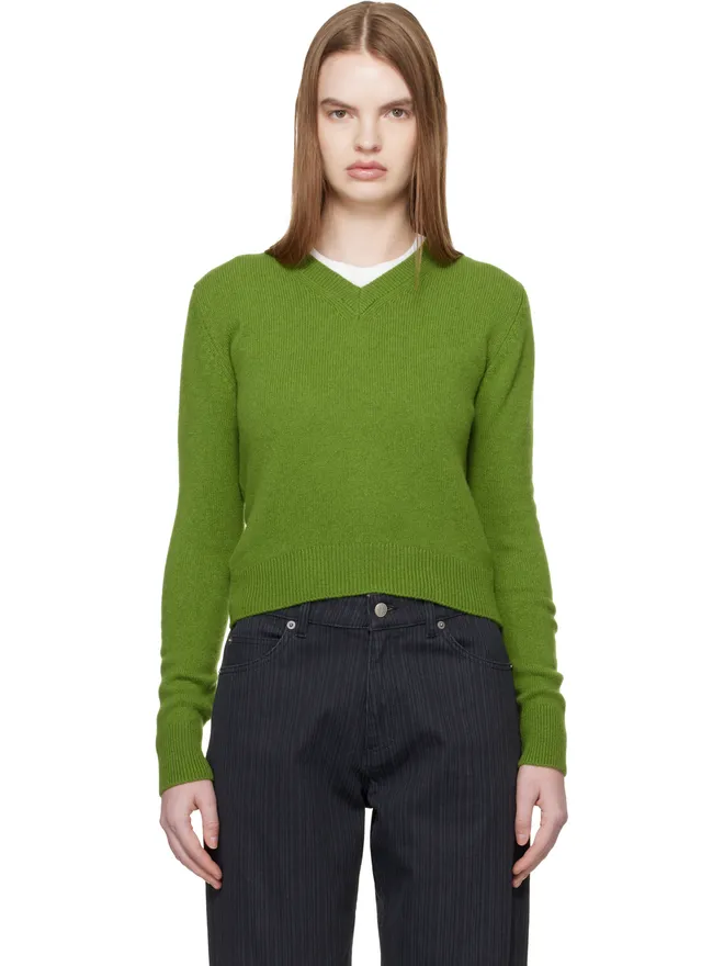 &Daughter &Daughter Sligo シュランケン Vネックセーターの商品画像