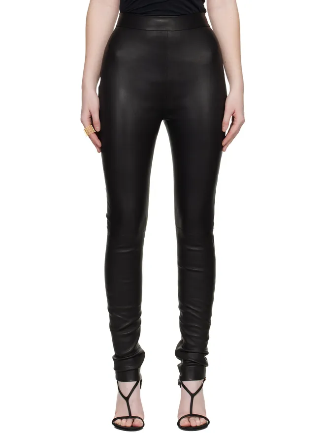 BALMAIN BALMAIN ジッパー ラムスキン レギンスの商品画像
