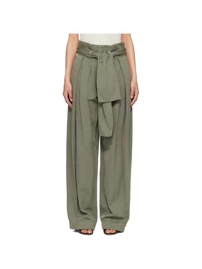 BALMAIN BALMAIN ツイル ハイウエスト トラウザーズの商品画像