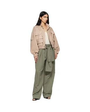 BALMAIN ツイル ハイウエスト トラウザーズ - サムネイル4