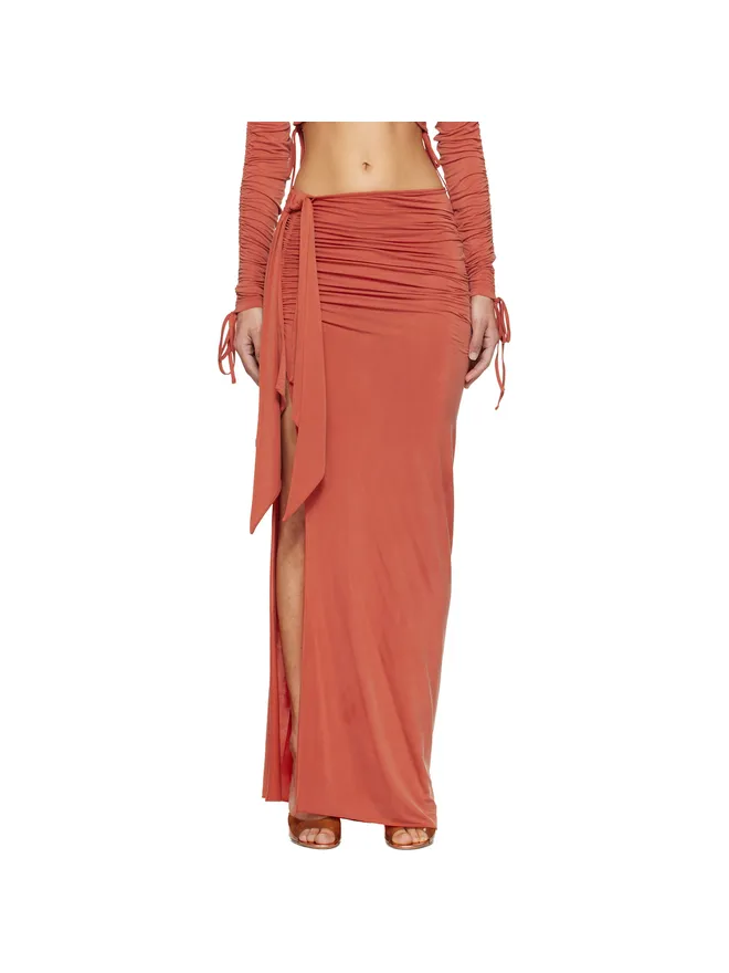 BALMAIN BALMAIN Knotted Split ジャージ マキシスカートの商品画像