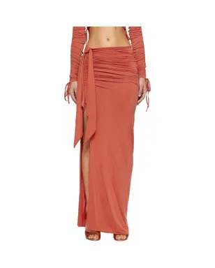 BALMAIN Knotted Split ジャージ マキシスカート - サムネイル1