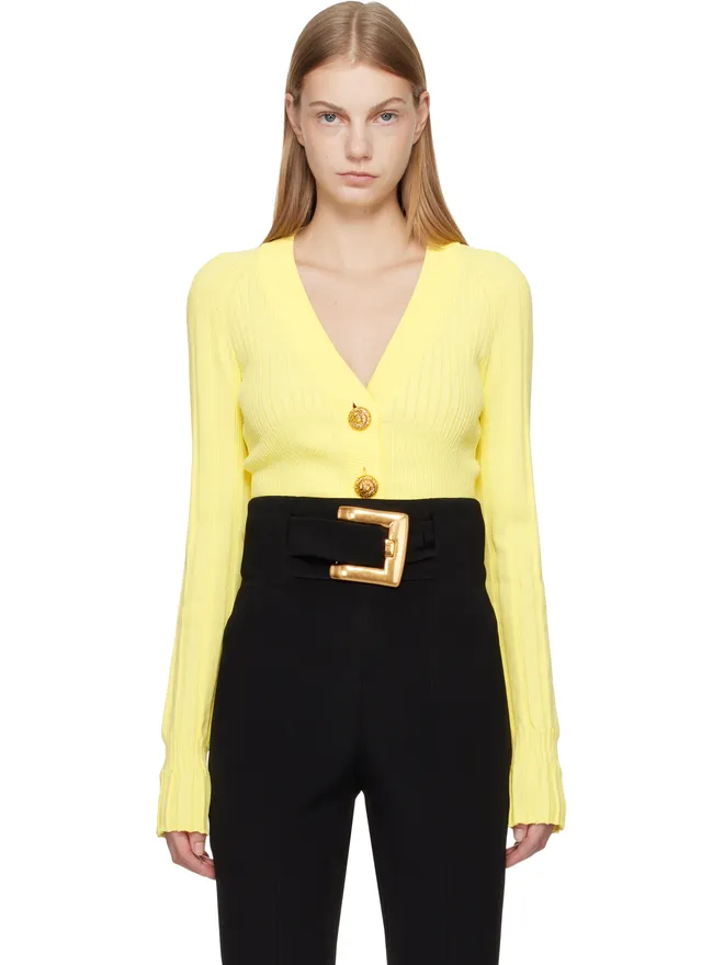 BALMAIN BALMAIN Buttoned Light Knit Vネックカーディガンの商品画像