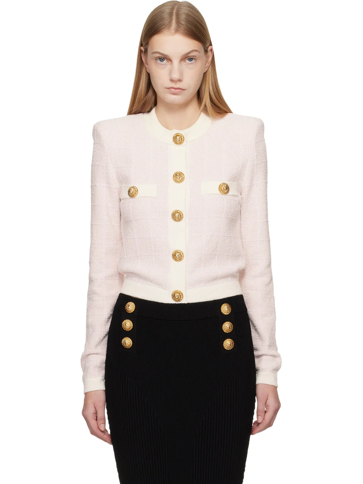 BALMAIN Light Tweed カーディガン - 画像1