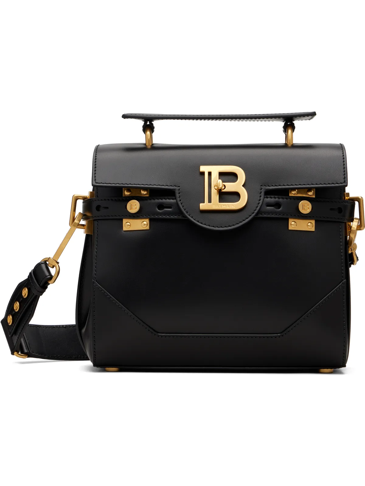 BALMAIN B-Buzz 23 スムースレザー バッグ - 画像1