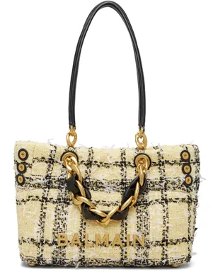 BALMAIN Plaid Tweed 1945 トートバッグ - サムネイル1
