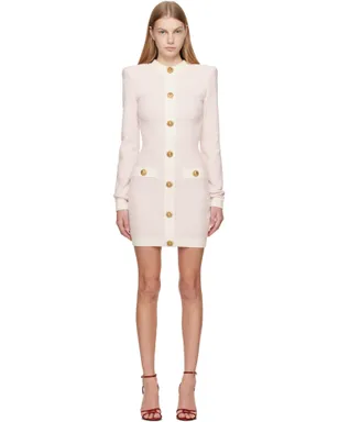 BALMAIN LS Buttoned Light Tweed ミニワンピース - サムネイル1