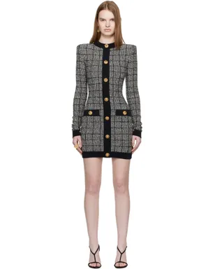 BALMAIN Buttoned Light Tweed ミニワンピース - サムネイル1