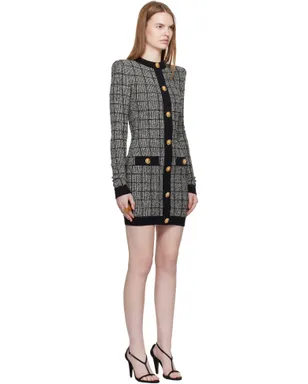 BALMAIN Buttoned Light Tweed ミニワンピース - サムネイル2