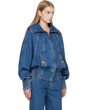 BALMAIN ジッパー デニム ボンバージャケット - サムネイル2
